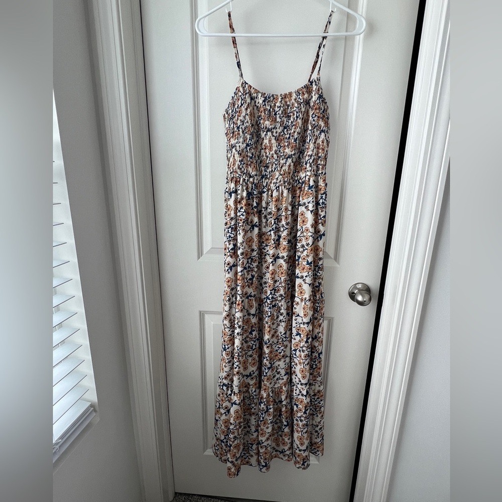 Floral Maxi Dress with Spaghetti Straps